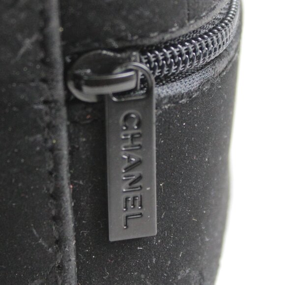 Chanel Black Mini Zipper Jewelry Ring Box - Empty - Picture 4 of 9